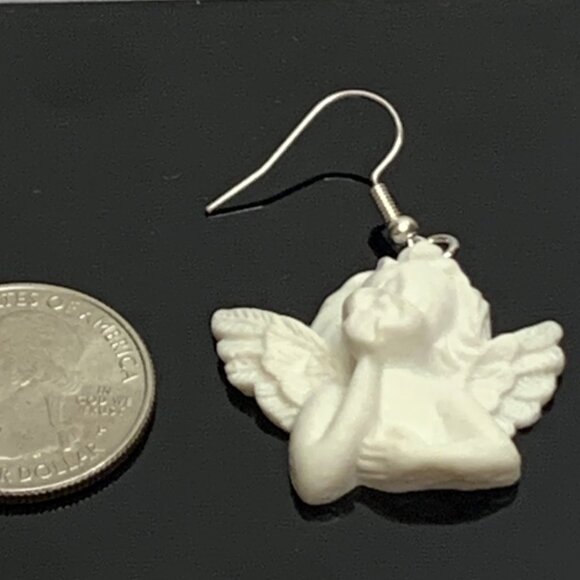 Angel Earring, Cherub Earring, Gift Idea, Angel Jewelry, Cherub Jewelry, Hevenly - Picture 3 of 5